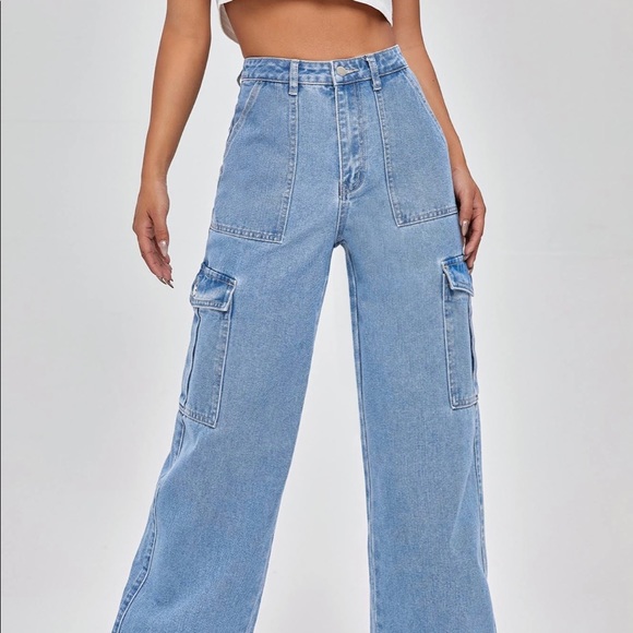 SHEIN Denim - SHEIN Cargo Jeans